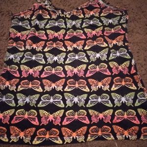 Butterfly pattern tank top